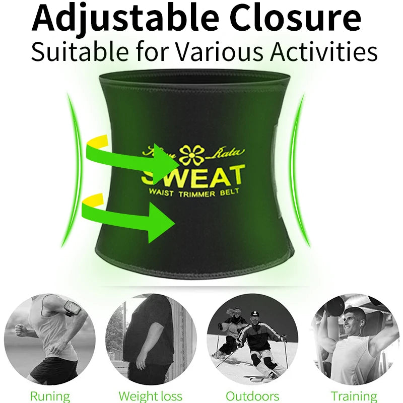 Waist Trimmer for Women Men Sweat Band Waist Trainer Corset Stomach Wraps for Weight Loss Neoprene Body Shaper Belt Shapewear