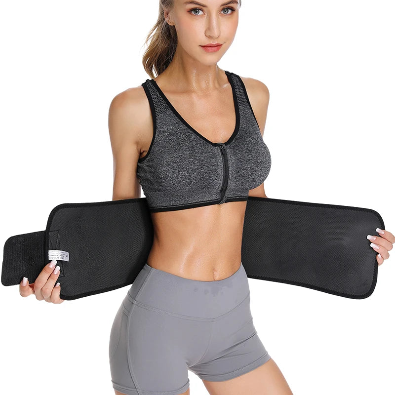 Waist Trimmer for Women Men Sweat Band Waist Trainer Corset Stomach Wraps for Weight Loss Neoprene Body Shaper Belt Shapewear