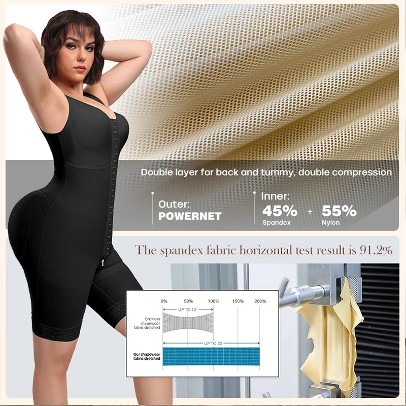 Good High Quality Compression Booty Lifting Shapewear Fajas Colombianas Post Surgery Body Shapers Fajas Shapewear for Women