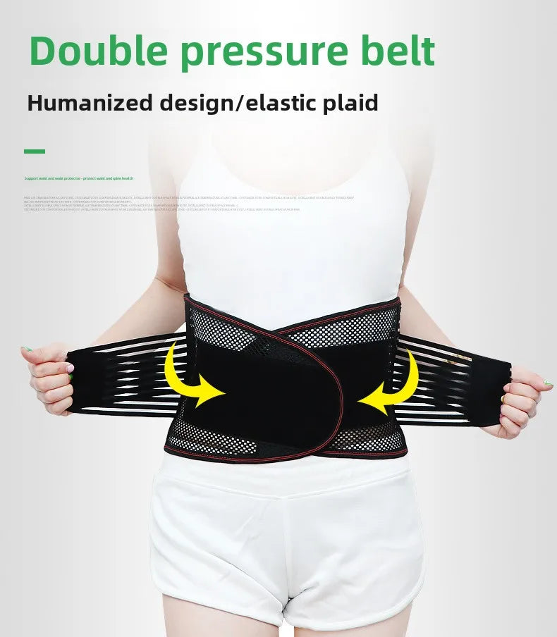Adjustable Waist Trainer Belt Men Women Lower Back Brace Spine Support Waist Belt Orthopedic Breathable Lumbar Corset