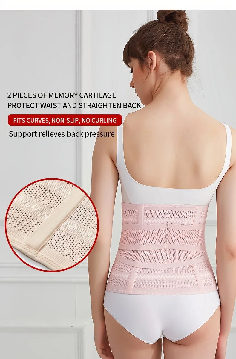 Postpartum Belly Belt Adjustable Comfortable Waist Trainer for Women Ideal for Postnatal Recovery and Body Shaping Soft