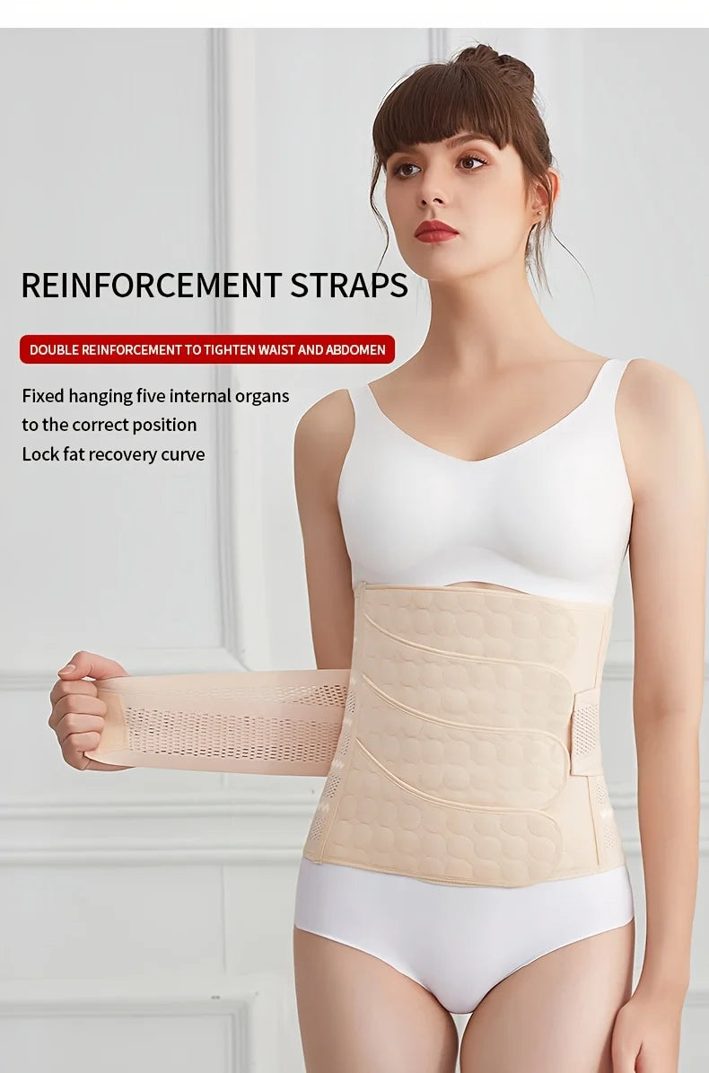 Postpartum Belly Belt Adjustable Comfortable Waist Trainer for Women Ideal for Postnatal Recovery and Body Shaping Soft