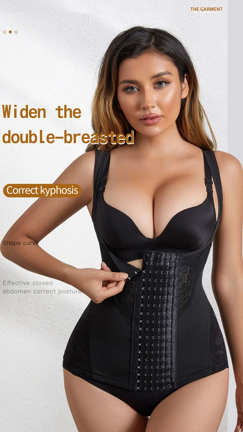 Women Waist Trainer Corset Push Up Vest Slimming Belt Body Shaper Sheath Flat Belly Postpartum Girdles Shaperwear Bodysuits