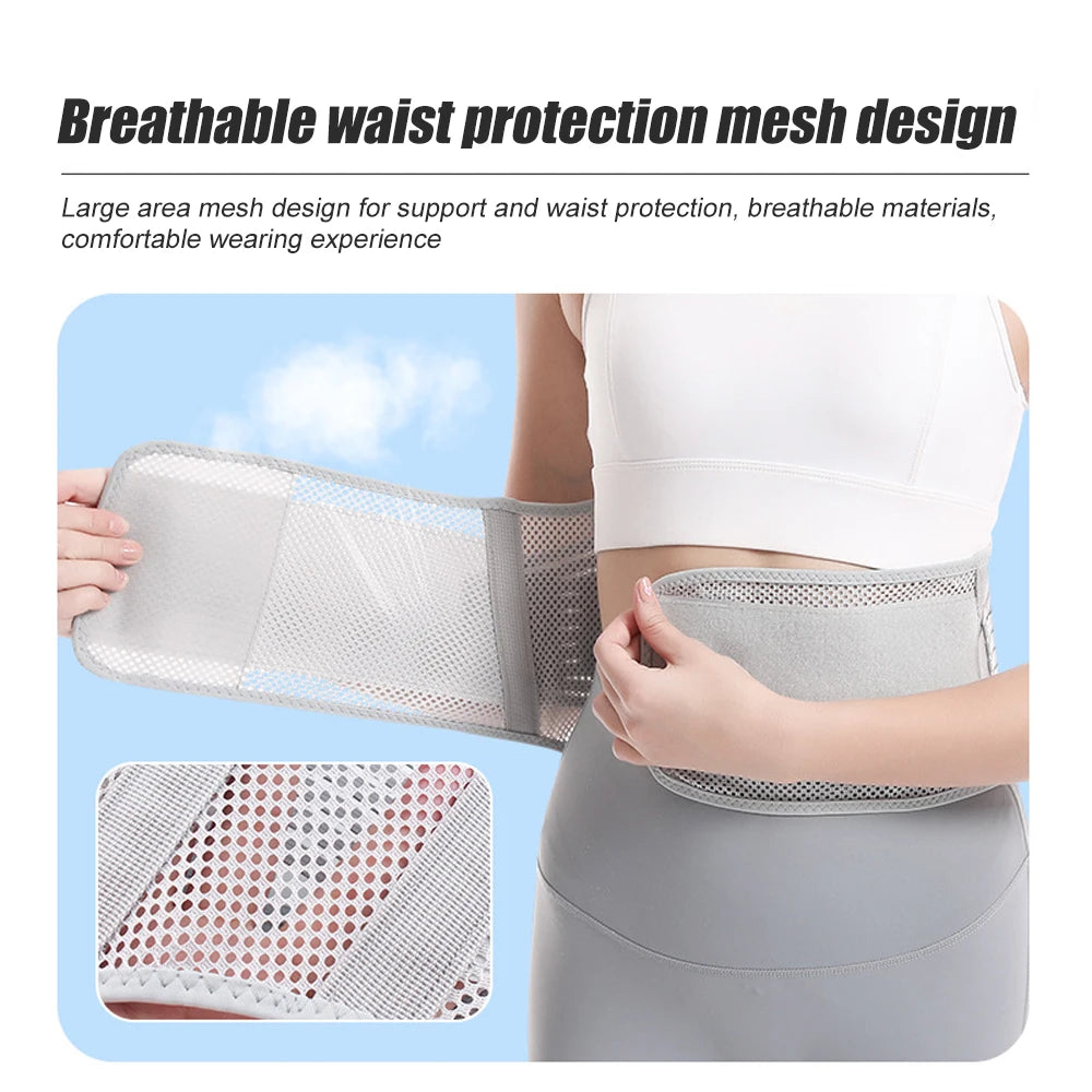 Adjustable Waist Trainer Belt Men Women Lower Back Brace Spine Support Waist Belt Orthopedic Breathable Lumbar Corset