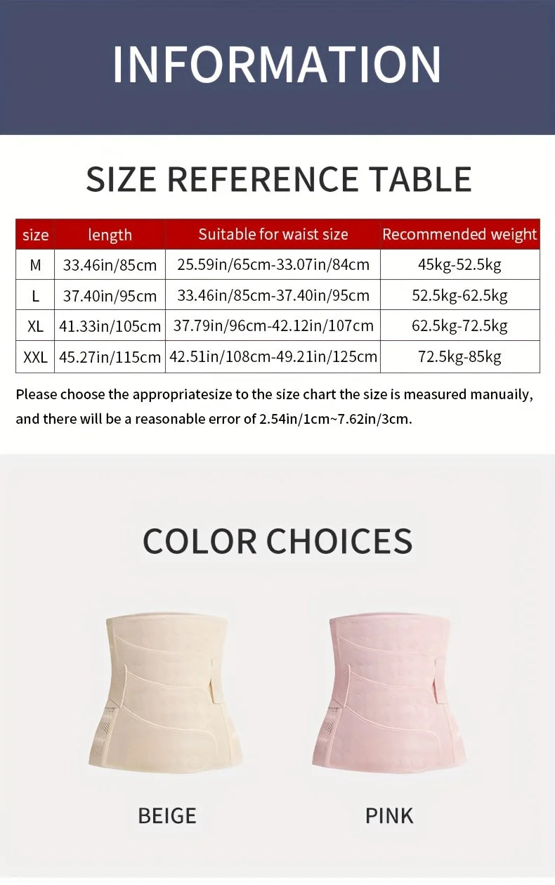 Postpartum Belly Belt Adjustable Comfortable Waist Trainer for Women Ideal for Postnatal Recovery and Body Shaping Soft