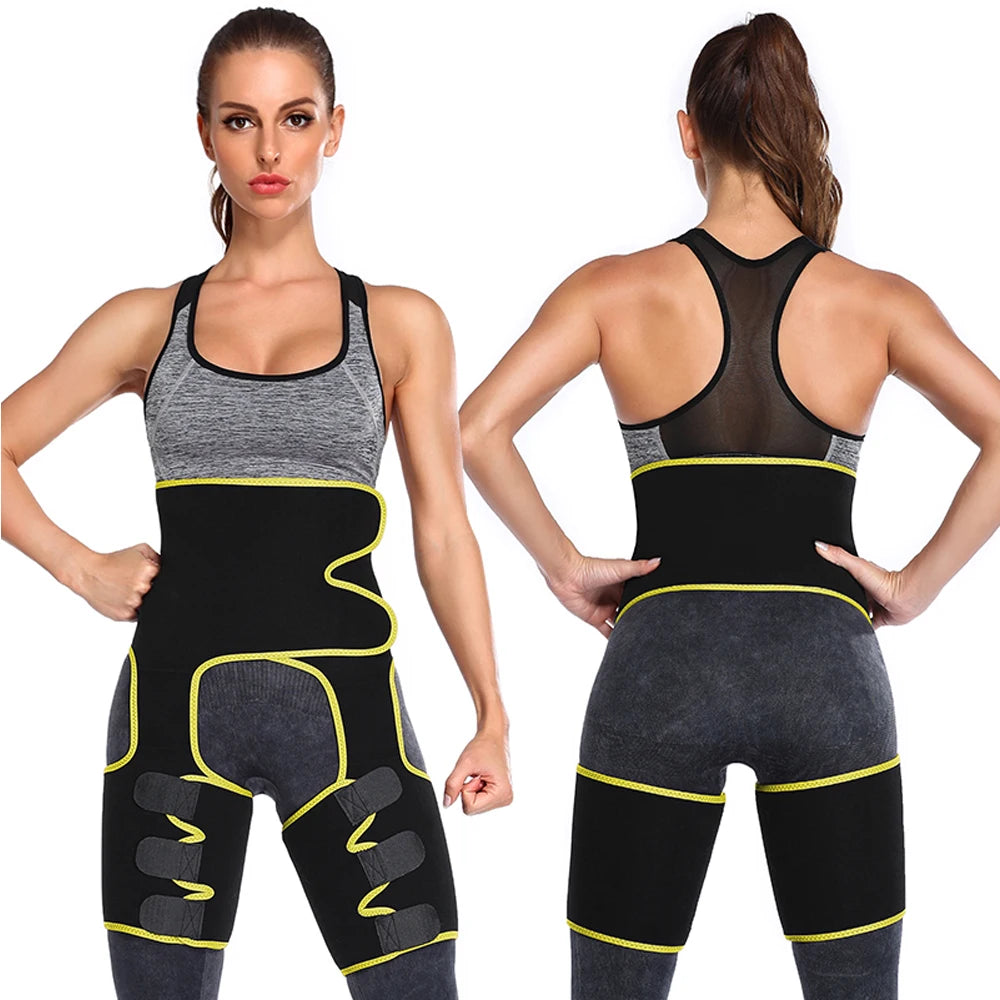 Waist Trainer for Women,3 In 1 Waist Thigh Trimmer and Weight Loss for Workout,Body Shaper Weight Loss Butt Lifter Waist Trainer