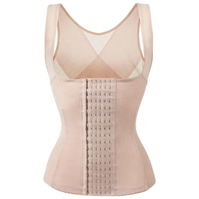 Women Waist Trainer Vest Tummy Control Body Shaper Slimming Shapewear Sheath Belt Flat Belly Girdles Waist Cincher Corset Vest