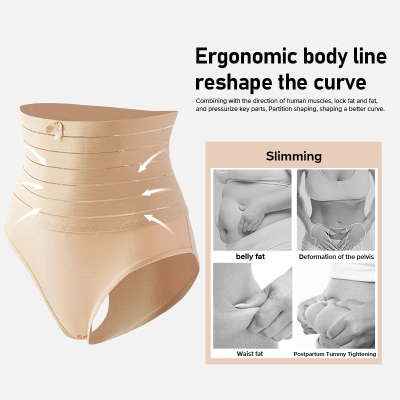 Slimming Waist Trainer Butt Lifter Briefs Women High Waist Control Panties Wedding Dress Seamless Pulling Underwear Shapewear
