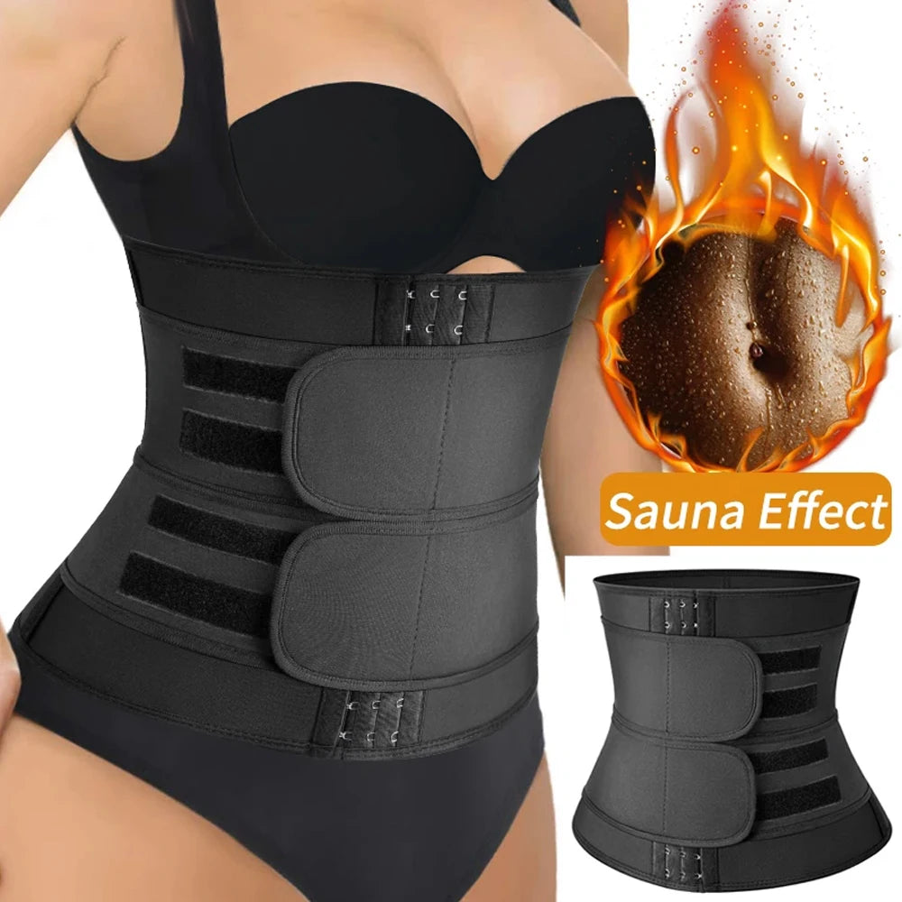 Women Men Breathable Neoprene Waist Trainer Belt Tummy Control Workout Waist Cincher Sauna Sweat Girdle Sport Waist Trimmer