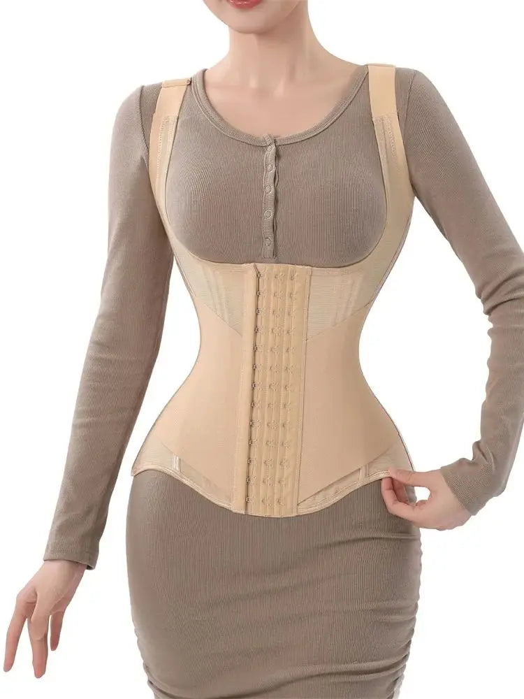 Waist Trainer Tummy Control Body Shaper Slimming Corset Shapewear Hourglass Waist Cincher Vest Belt
