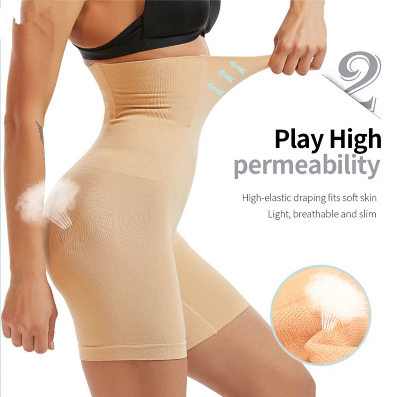 High Waist Trainer Body Shaper Tummy Slimming Sheath Woman Flat Belly Control Panties Hip Butt Lifter Briefs Panty Shapewear