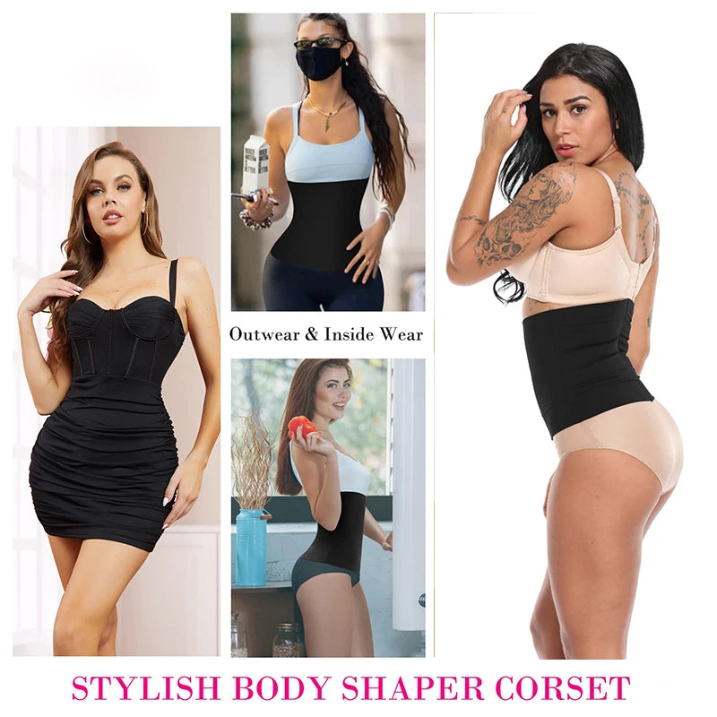 Waist Trainer Body Shaper Girdle to Lose Weight Belly Reducing Belts and Modeling for Women High Compression Postpartum Girdles