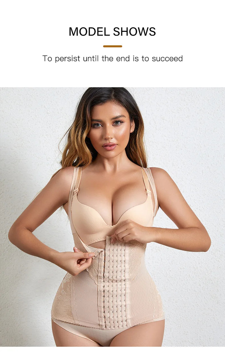 Women Waist Trainer Corset Push Up Vest Slimming Belt Body Shaper Sheath Flat Belly Postpartum Girdles Shaperwear Bodysuits