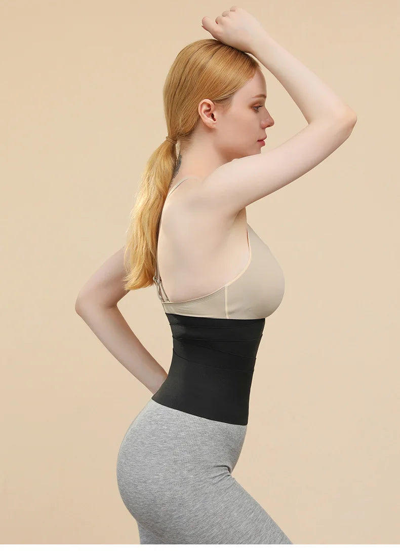 Women Waist Belt Postpart Sheath Trainer Belt Neoprene Adjustable Body Shaper Fitness Bandage Wrap Breathable Slimming Tummy 3M