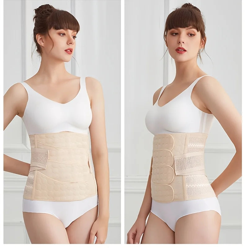 Postpartum Belly Belt Adjustable Comfortable Waist Trainer for Women Ideal for Postnatal Recovery and Body Shaping Soft