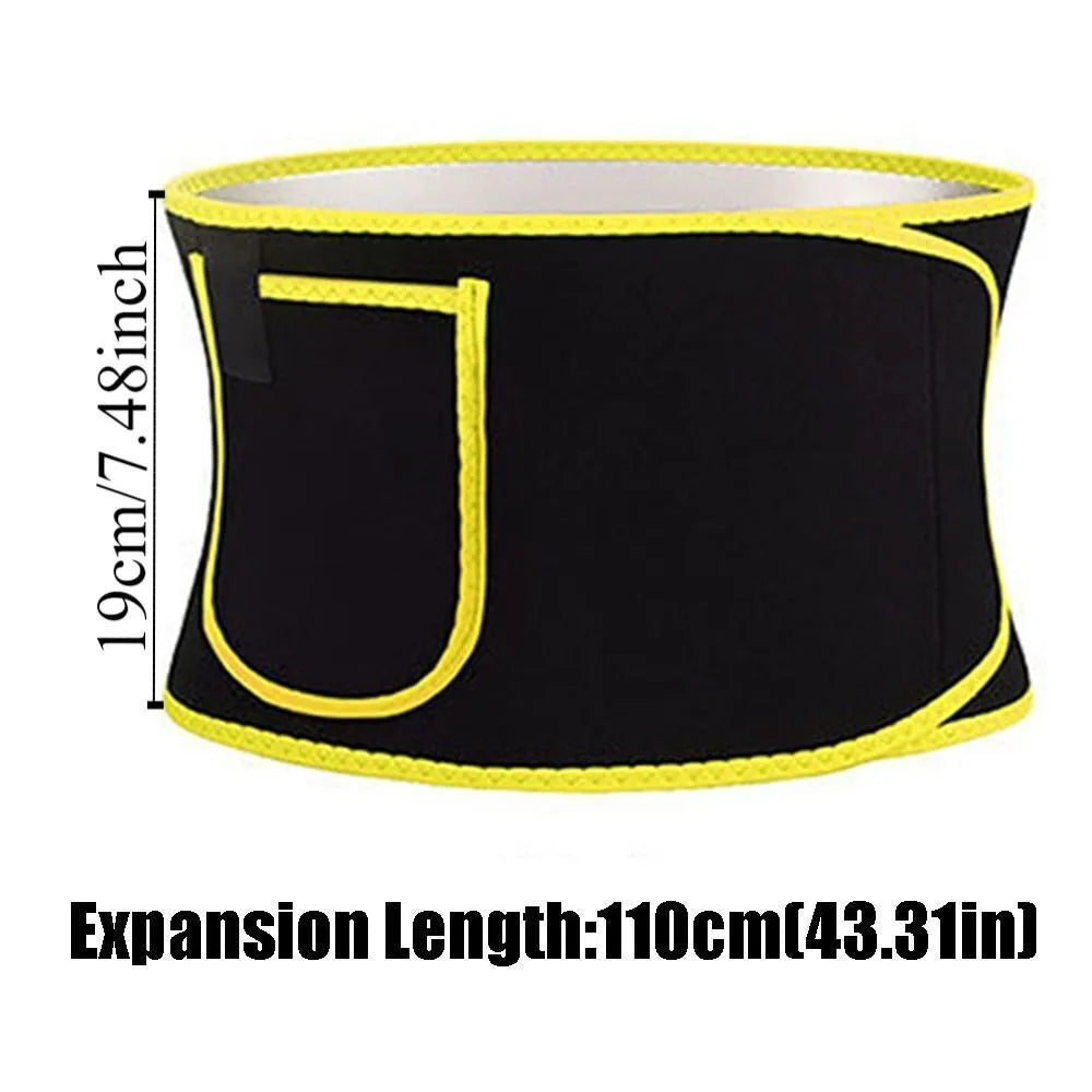 Women Slimming Belt Fitness Corset Waist Support Adjustable Sweat Waist Trainer Body Shaper Lumbar Belt