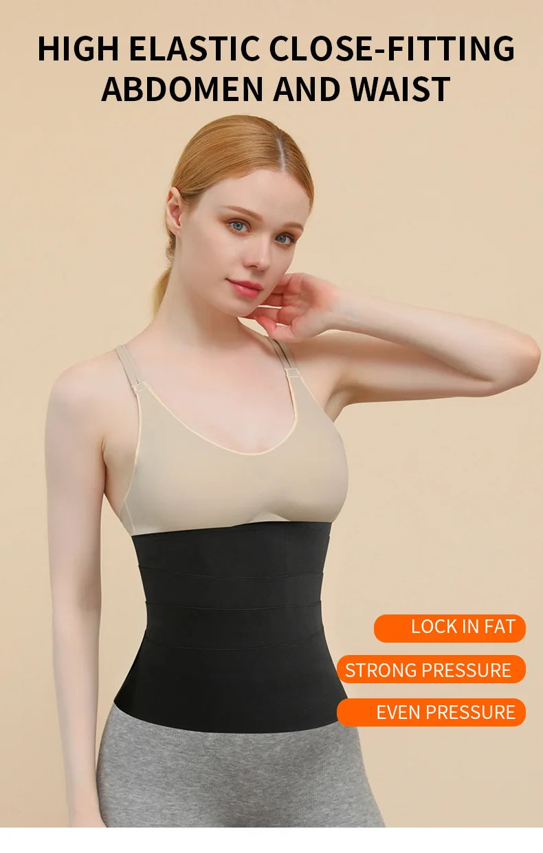 Women Waist Belt Postpart Sheath Trainer Belt Neoprene Adjustable Body Shaper Fitness Bandage Wrap Breathable Slimming Tummy 3M