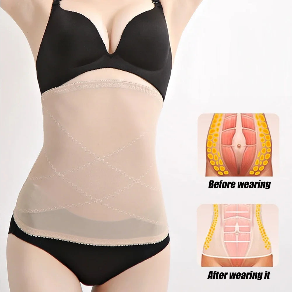 1 PCS Women Waist Trainer Shapewear Postpartum Recovery Belt Tummy Control Slimming Body Shaper Underbust Corset Waist Support