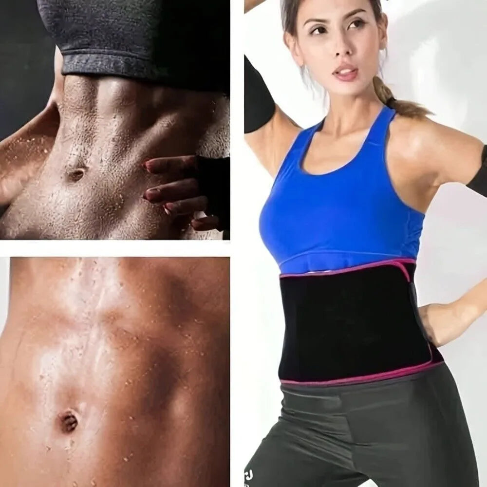 Women Slimming Belt Fitness Corset Waist Support Adjustable Sweat Waist Trainer Body Shaper Lumbar Belt
