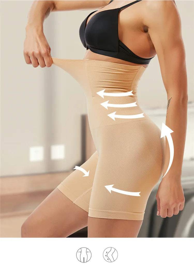 High Waist Trainer Body Shaper Tummy Slimming Sheath Woman Flat Belly Control Panties Hip Butt Lifter Briefs Panty Shapewear