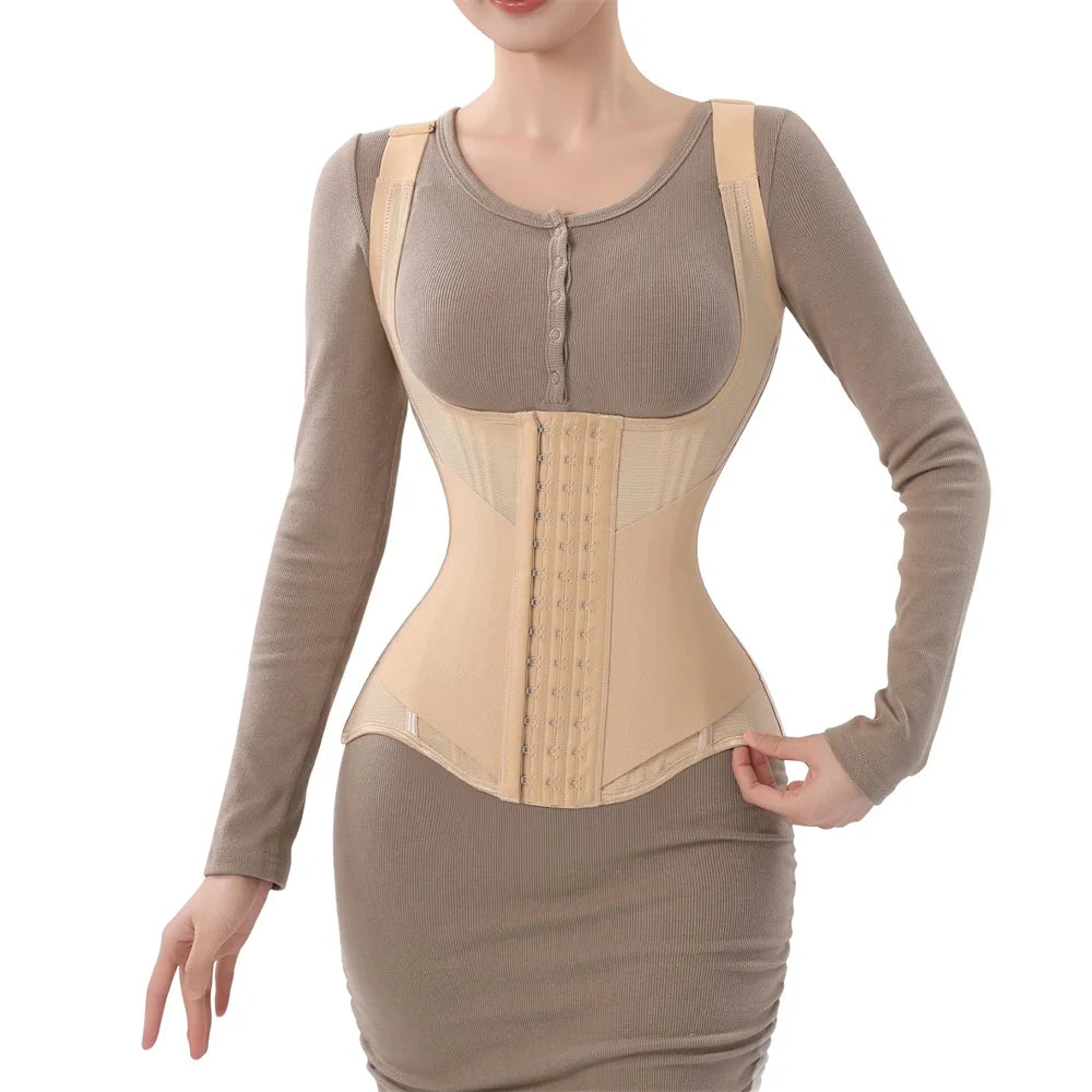 Waist Trainer Tummy Control Body Shaper Slimming Corset Shapewear Hourglass Waist Cincher Vest Belt