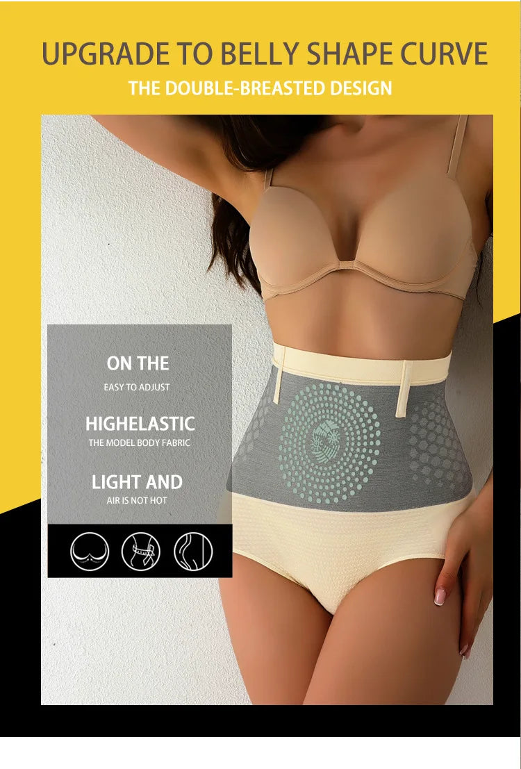 Women Waist Trainer Body Pants Shaper Belly Slimming Panties Tummy Control Butt Lifter Underwear Postpartum High Waist Shapewear
