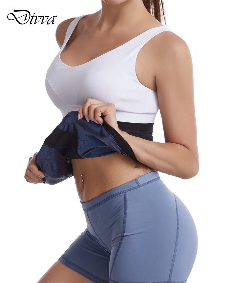 Waist Trainer Strap Premium Sauna Wrap Women Weight Loss Waist Trimmer Fitness Sweat Workout Hooks Slimming Belt Belly Cincher