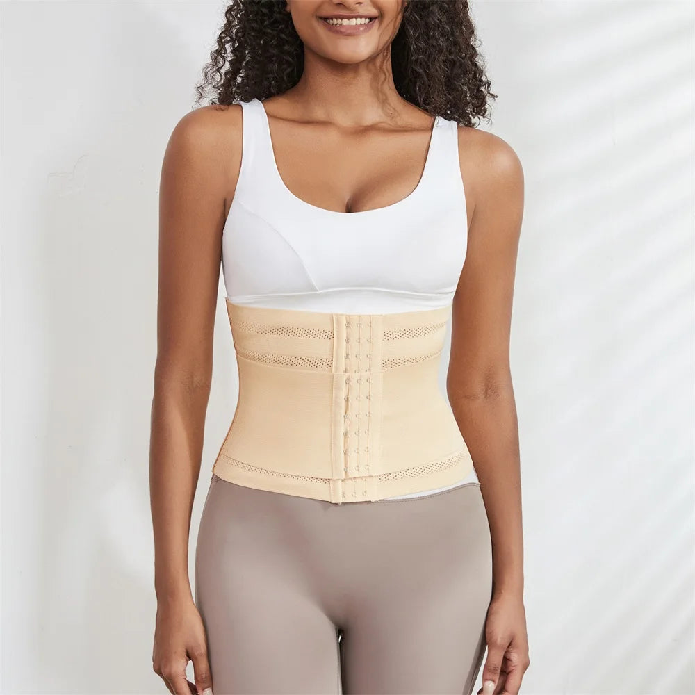 Women Waist Trainer Body Shaper Gym Fitness Tummy Control Shapewear Slimming Corset Double Belt