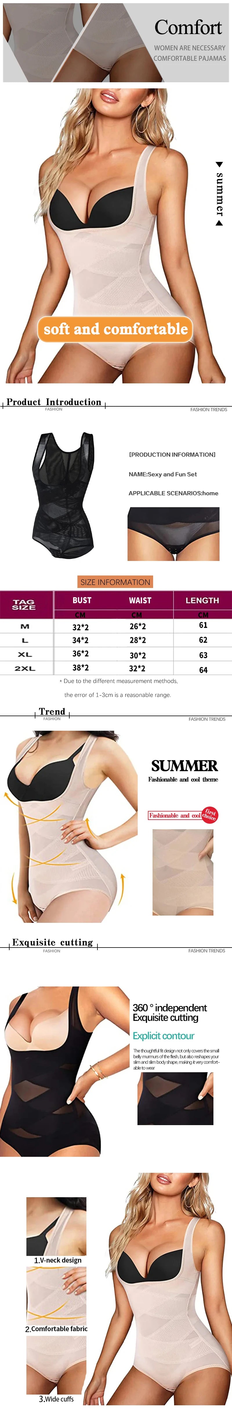 Women's One-Piece Tight Buttocks Control Lifting and Shaping Device High Waist Training Tight Fitting Clothing