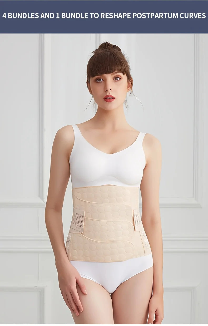 Postpartum Belly Belt Adjustable Comfortable Waist Trainer for Women Ideal for Postnatal Recovery and Body Shaping Soft