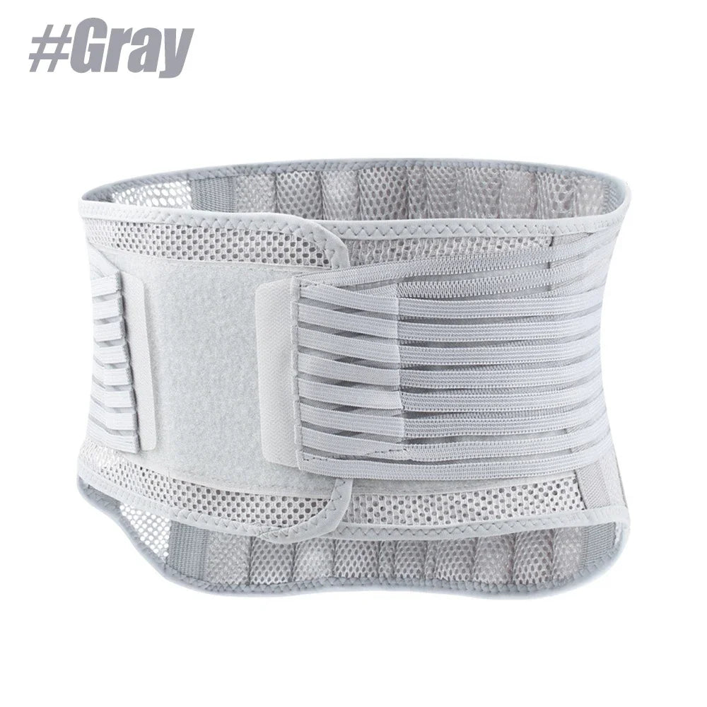Adjustable Waist Trainer Belt Men Women Lower Back Brace Spine Support Waist Belt Orthopedic Breathable Lumbar Corset