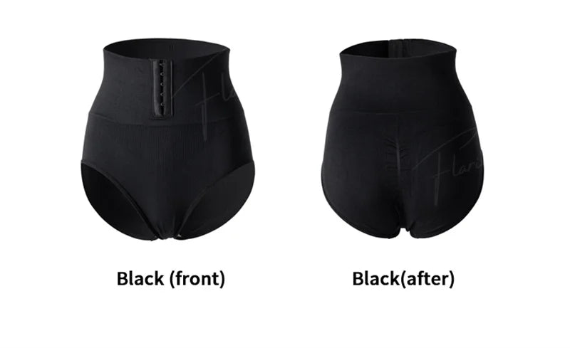 Flarixa High Waist Shaping Briefs Women Waist Trainer Tummy Control Panties Adjustable Hooks Shapewear Belly Slim Hip Lift Pants