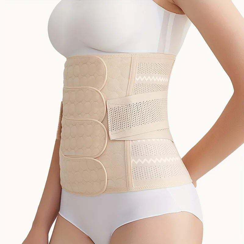 Postpartum Belly Belt Adjustable Comfortable Waist Trainer for Women Ideal for Postnatal Recovery and Body Shaping Soft