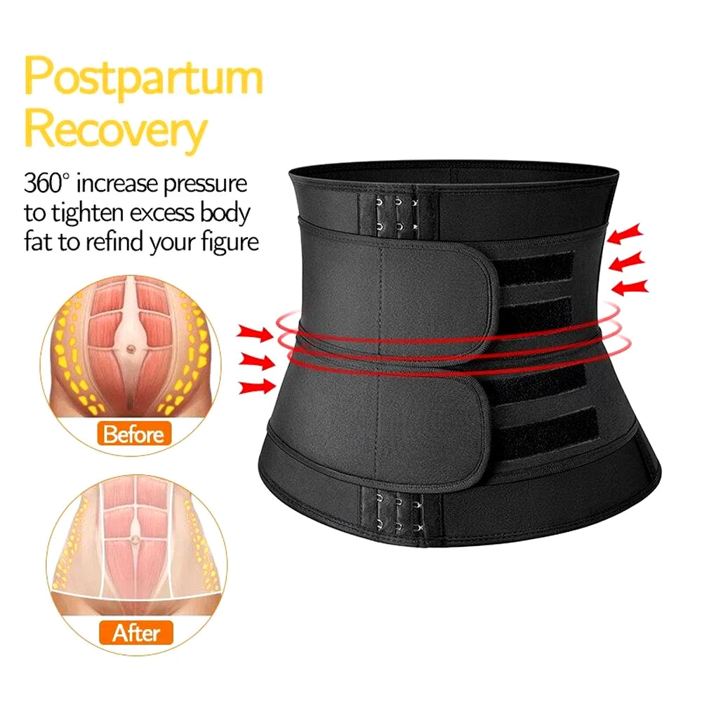 Women Men Breathable Neoprene Waist Trainer Belt Tummy Control Workout Waist Cincher Sauna Sweat Girdle Sport Waist Trimmer