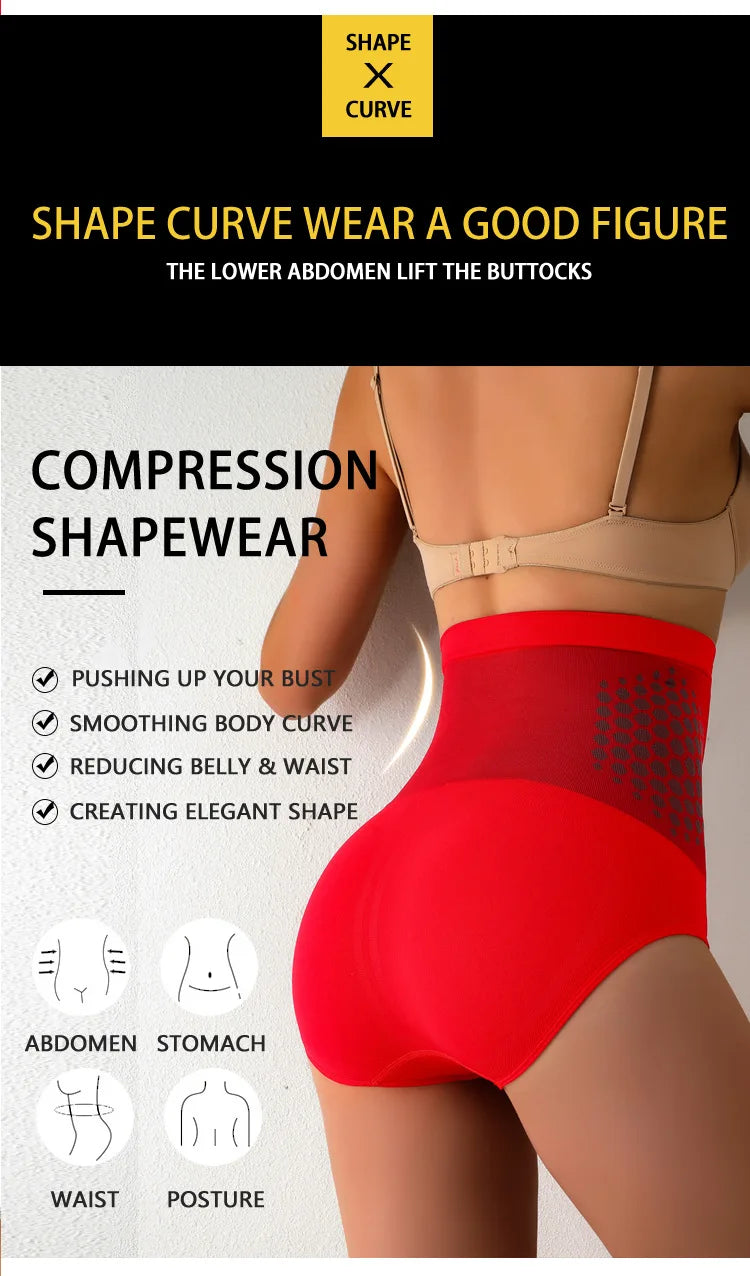Women Waist Trainer Body Pants Shaper Belly Slimming Panties Tummy Control Butt Lifter Underwear Postpartum High Waist Shapewear
