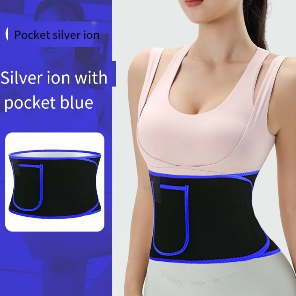 Women Slimming Belt Fitness Corset Waist Support Adjustable Sweat Waist Trainer Body Shaper Lumbar Belt