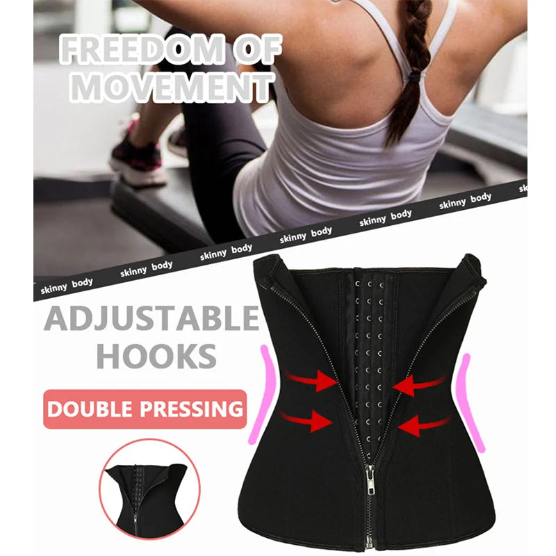 Waist Trainer for Women Corset Belly Cincher Tummy Control Bustier Shapewear Slimming Body Shaper Fitness Workout Girdles Belts
