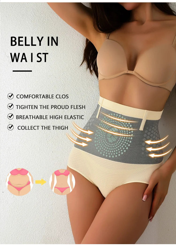 Women Waist Trainer Body Pants Shaper Belly Slimming Panties Tummy Control Butt Lifter Underwear Postpartum High Waist Shapewear