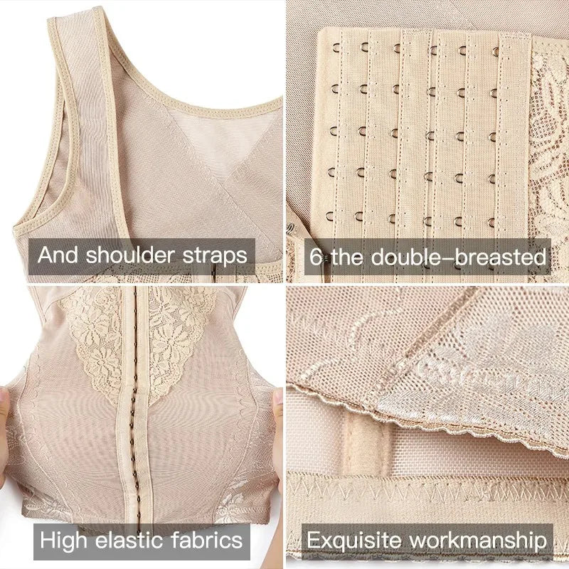Women Waist Trainer Corset Push Up Vest Slimming Belt Body Shaper Sheath Flat Belly Postpartum Girdles Shaperwear Bodysuits