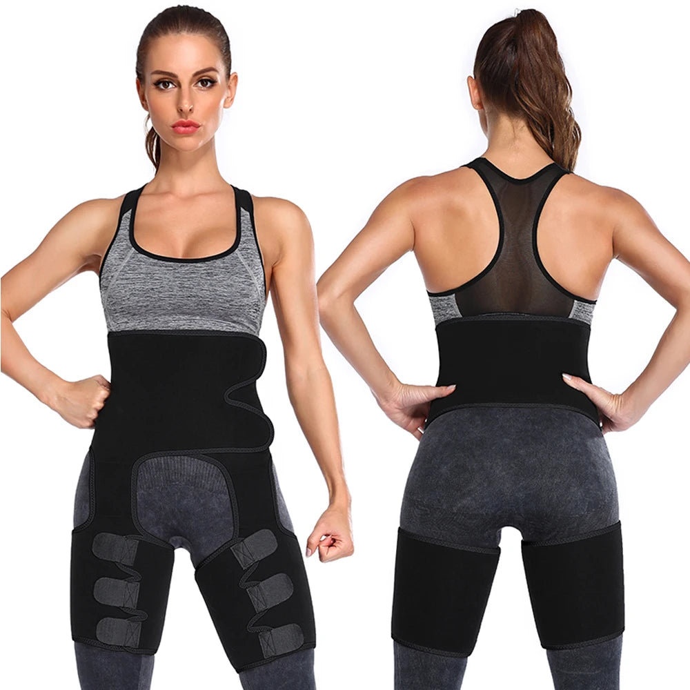 Waist Trainer for Women,3 In 1 Waist Thigh Trimmer and Weight Loss for Workout,Body Shaper Weight Loss Butt Lifter Waist Trainer