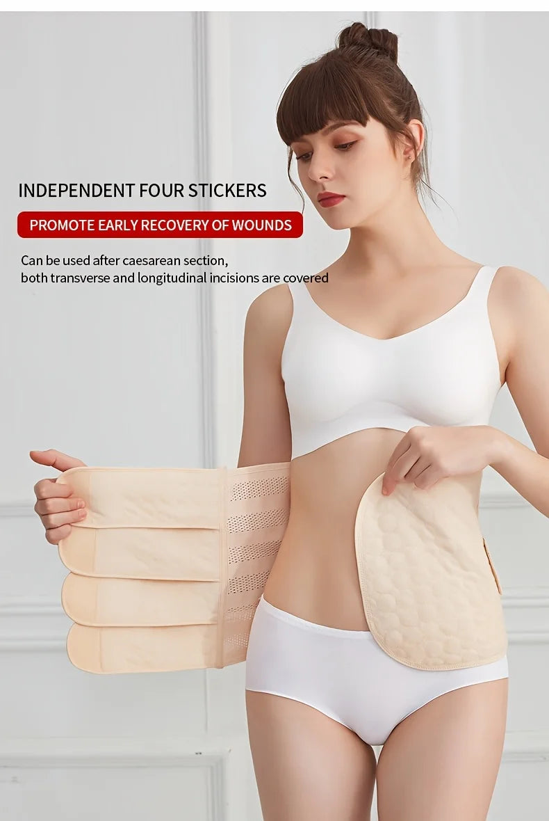 Postpartum Belly Belt Adjustable Comfortable Waist Trainer for Women Ideal for Postnatal Recovery and Body Shaping Soft