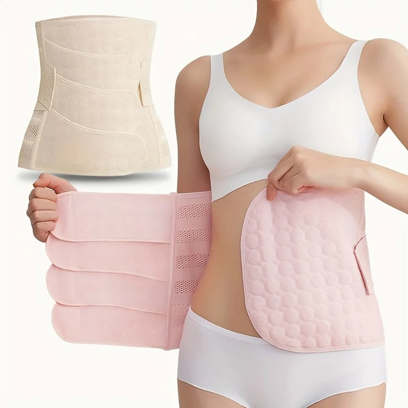 Postpartum Belly Belt Adjustable Comfortable Waist Trainer for Women Ideal for Postnatal Recovery and Body Shaping Soft