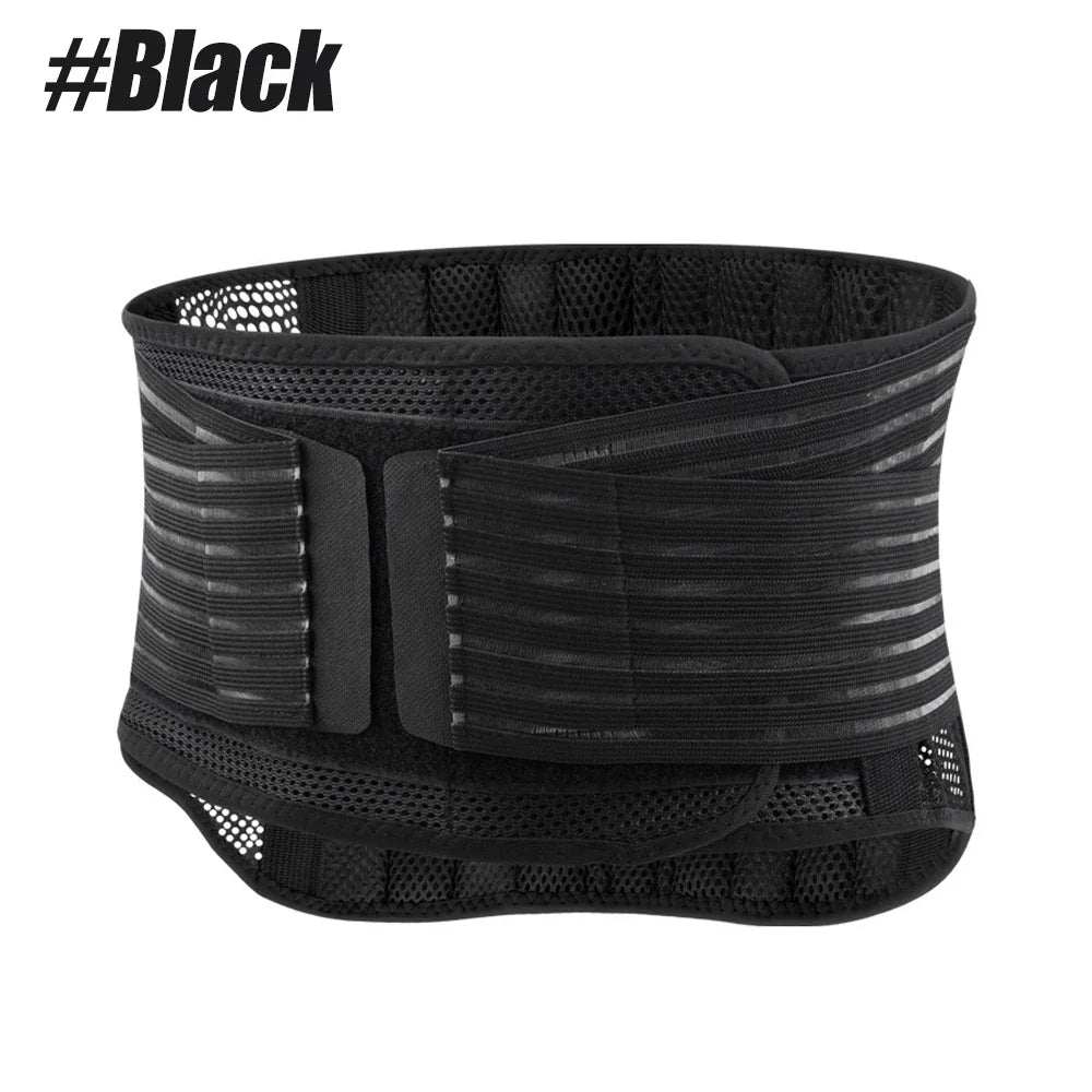 Adjustable Waist Trainer Belt Men Women Lower Back Brace Spine Support Waist Belt Orthopedic Breathable Lumbar Corset