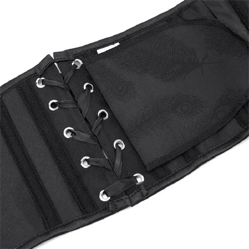 Waist Trainer Corsets Women Sexy Slimming Shaper Belt Short Torso Jacquard Underbust Corset Lace Up Bustiers & Corsets