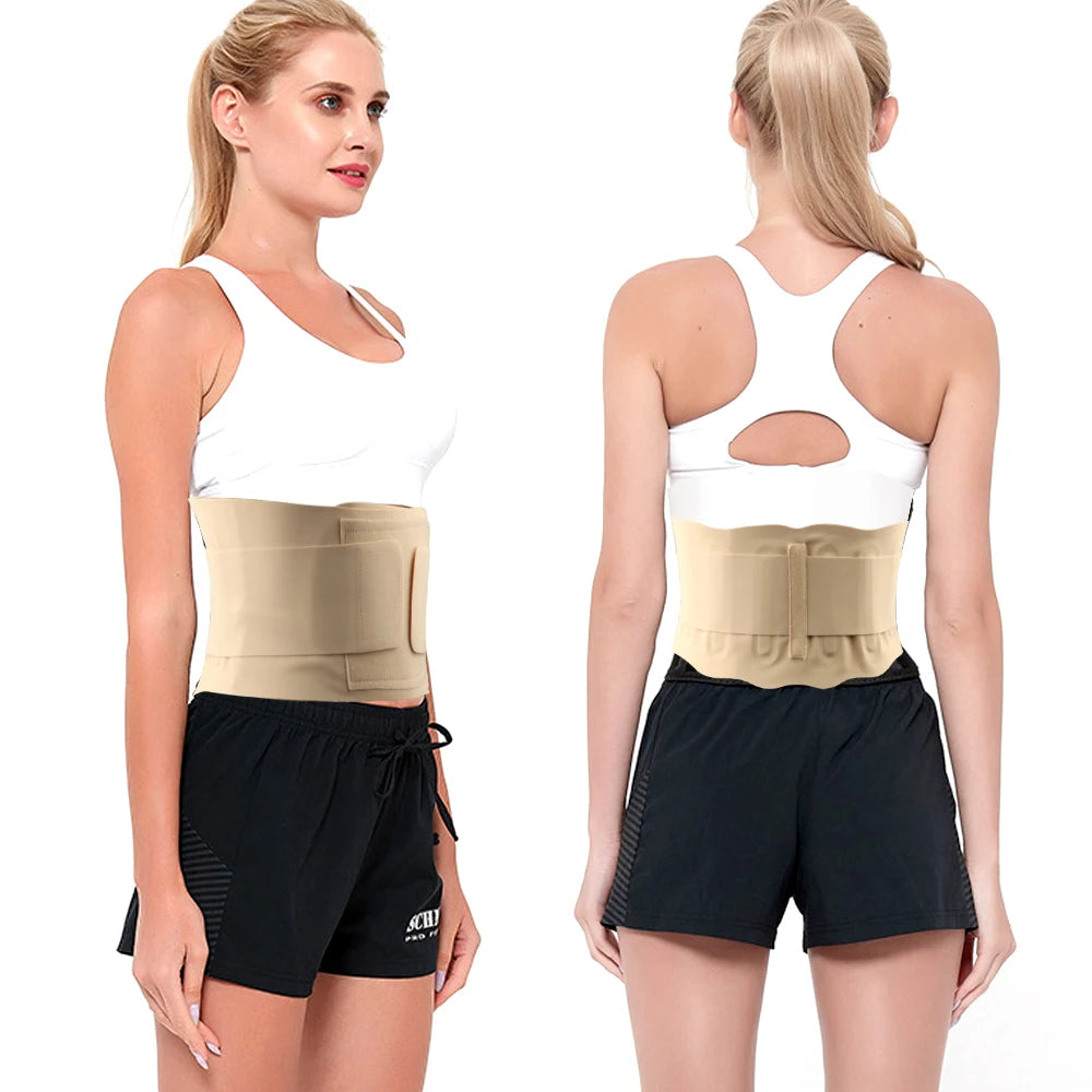 Adjustable Thin Breathable Back Brace for Men and Women, Waist Trainer Belt, Spine Support, Lumbar Corset, Gym Belts, 1Pc
