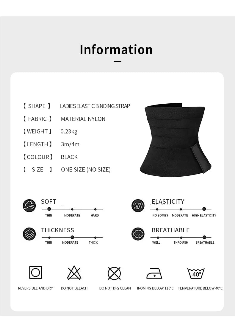 Women Waist Belt Postpart Sheath Trainer Belt Neoprene Adjustable Body Shaper Fitness Bandage Wrap Breathable Slimming Tummy 3M