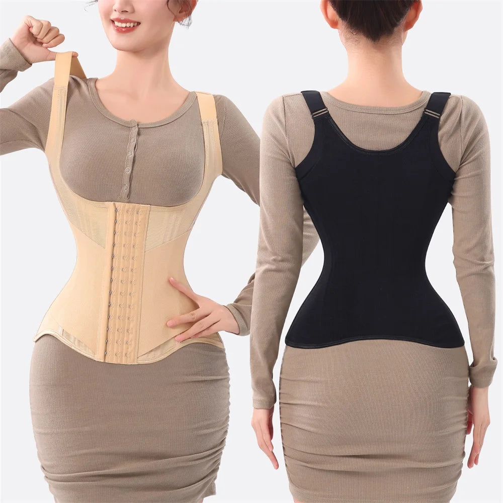 Waist Trainer Tummy Control Body Shaper Slimming Corset Shapewear Hourglass Waist Cincher Vest Belt
