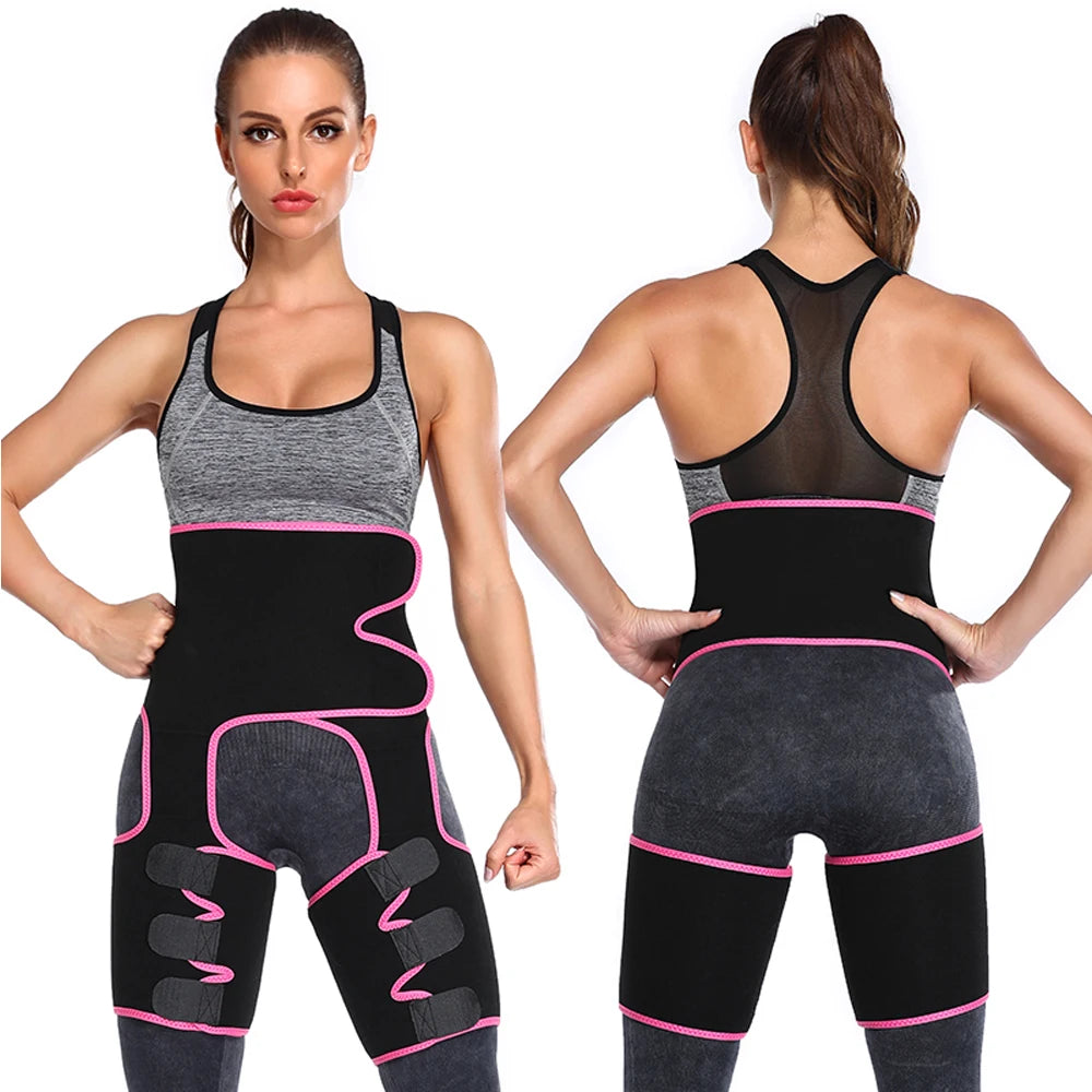 Waist Trainer for Women,3 In 1 Waist Thigh Trimmer and Weight Loss for Workout,Body Shaper Weight Loss Butt Lifter Waist Trainer