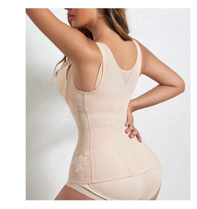 Women Waist Trainer Corset Push Up Vest Slimming Belt Body Shaper Sheath Flat Belly Postpartum Girdles Shaperwear Bodysuits