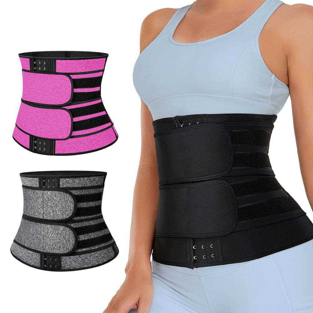 Women Men Breathable Neoprene Waist Trainer Belt Tummy Control Workout Waist Cincher Sauna Sweat Girdle Sport Waist Trimmer